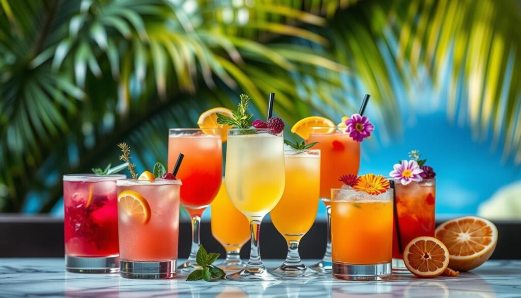 Drink Presentation with Garnishes Drink Presentation with Garnishes