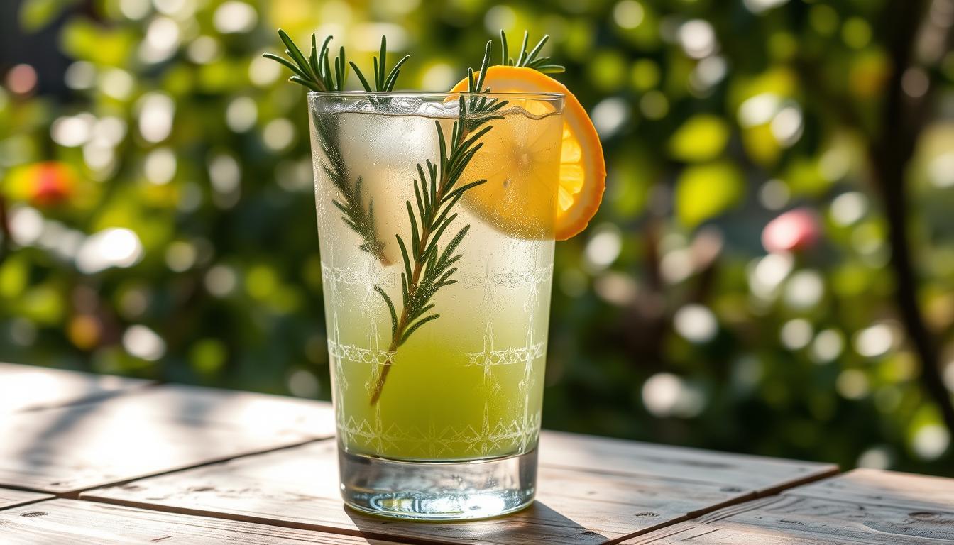 rosemary simple syrup mocktails