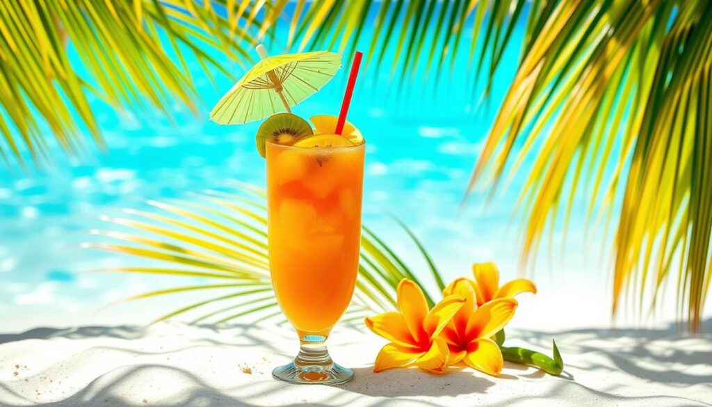 tropical mocktail